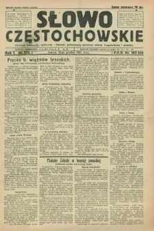 Słowo Częstochowskie : dziennik polityczny, społeczny i literacki, poświęcony sprawom miasta Częstochowy i powiatu. R.1, nr 232 (19 grudnia 1931)