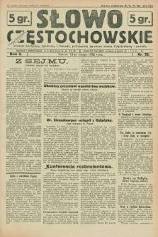 Słowo Częstochowskie : dziennik polityczny, społeczny i literacki, poświęcony sprawom miasta Częstochowy i powiatu. R.2, nr 35 (13 lutego 1932)