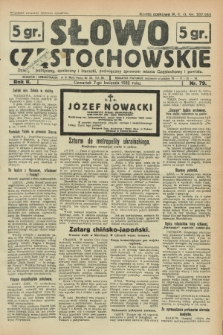 Słowo Częstochowskie : dziennik polityczny, społeczny i literacki, poświęcony sprawom miasta Częstochowy i powiatu. R.2, nr 79 (7 kwietnia 1932)
