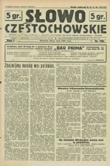 Słowo Częstochowskie : dziennik polityczny, społeczny i literacki, poświęcony sprawom miasta Częstochowy i powiatu. R.2, nr 120 (29 maja 1932)