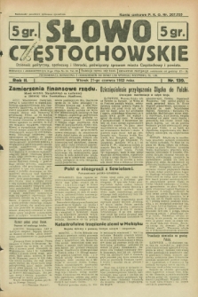 Słowo Częstochowskie : dziennik polityczny, społeczny i literacki, poświęcony sprawom miasta Częstochowy i powiatu. R.2, nr 139 (21 czerwca 1932)