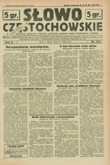 Słowo Częstochowskie : dziennik polityczny, społeczny i literacki, poświęcony sprawom miasta Częstochowy i powiatu. R.2, nr 143 (25 czerwca 1932)
