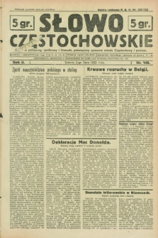 Słowo Częstochowskie : dziennik polityczny, społeczny i literacki, poświęcony sprawom miasta Częstochowy i powiatu. R.2, nr 148 (2 lipca 1932)