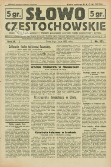 Słowo Częstochowskie : dziennik polityczny, społeczny i literacki, poświęcony sprawom miasta Częstochowy i powiatu. R.2, nr 151 (6 lipca 1932)