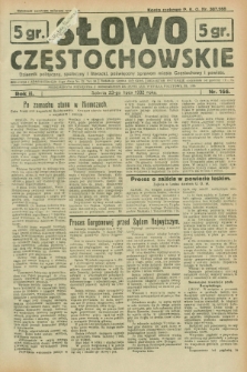 Słowo Częstochowskie : dziennik polityczny, społeczny i literacki, poświęcony sprawom miasta Częstochowy i powiatu. R.2, nr 166 (23 lipca 1932)