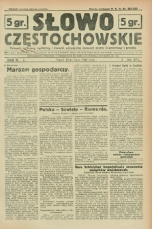 Słowo Częstochowskie : dziennik polityczny, społeczny i literacki, poświęcony sprawom miasta Częstochowy i powiatu. R.2, nr 171 (29 lipca 1932)