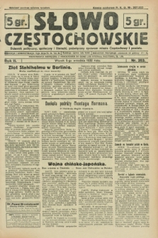 Słowo Częstochowskie : dziennik polityczny, społeczny i literacki, poświęcony sprawom miasta Częstochowy i powiatu. R.2, nr 203 (6 września 1932)