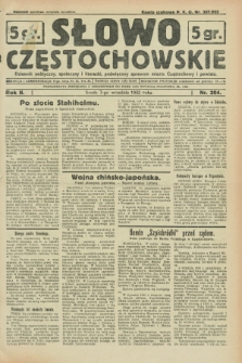Słowo Częstochowskie : dziennik polityczny, społeczny i literacki, poświęcony sprawom miasta Częstochowy i powiatu. R.2, nr 204 (7 września 1932)