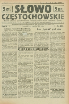 Słowo Częstochowskie : dziennik polityczny, społeczny i literacki, poświęcony sprawom miasta Częstochowy i powiatu. R.2, nr 205 (8 września 1932)