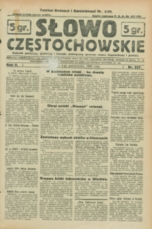 Słowo Częstochowskie : dziennik polityczny, społeczny i literacki, poświęcony sprawom miasta Częstochowy i powiatu. R.2, nr 227 (4 października 1932)