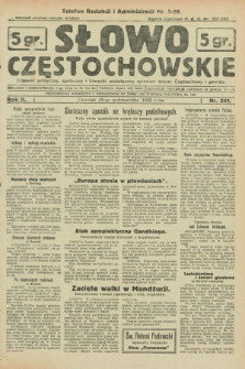 Słowo Częstochowskie : dziennik polityczny, społeczny i literacki, poświęcony sprawom miasta Częstochowy i powiatu. R.2, nr 241 (20 października 1932)
