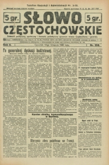 Słowo Częstochowskie : dziennik polityczny, społeczny i literacki, poświęcony sprawom miasta Częstochowy i powiatu. R.2, nr 258 (10 listopada 1932)