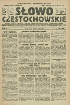 Słowo Częstochowskie : dziennik polityczny, społeczny i literacki, poświęcony sprawom miasta Częstochowy i powiatu. R.2, nr 286 (14 grudnia 1932)