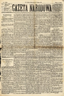 Gazeta Narodowa. 1878, nr 218