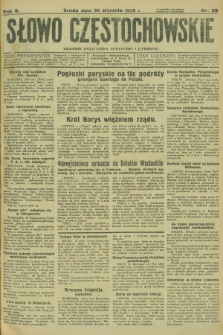 Słowo Częstochowskie : dziennik polityczny, społeczny i literacki. R.5, nr 25 (30 stycznia 1935)