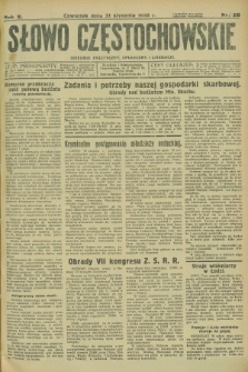 Słowo Częstochowskie : dziennik polityczny, społeczny i literacki. R.5, nr 26 (31 stycznia 1935)