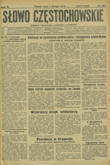 Słowo Częstochowskie : dziennik polityczny, społeczny i literacki. R.5, nr 27 (1 lutego 1935)