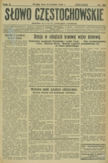 Słowo Częstochowskie : dziennik polityczny, społeczny i literacki. R.5, nr 54 (6 marca 1935)