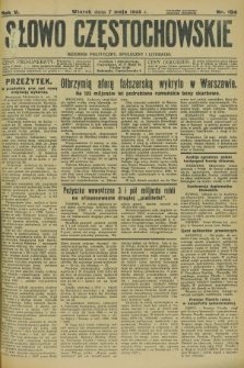 Słowo Częstochowskie : dziennik polityczny, społeczny i literacki. R.5, nr 104 (7 maja 1935)