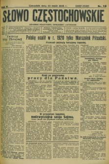 Słowo Częstochowskie : dziennik polityczny, społeczny i literacki. R.5, nr 118 (23 maja 1935)