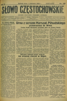 Słowo Częstochowskie : dziennik polityczny, społeczny i literacki. R.5, nr 125 (1 czerwca 1935)
