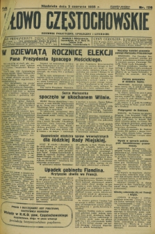 Słowo Częstochowskie : dziennik polityczny, społeczny i literacki. R.5, nr 126 (2 czerwca 1935)
