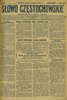 Słowo Częstochowskie : dziennik polityczny, społeczny i literacki. R.5, nr 132 (9 czerwca 1935)