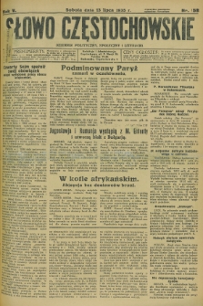 Słowo Częstochowskie : dziennik polityczny, społeczny i literacki. R.5, nr 158 (13 lipca 1935)