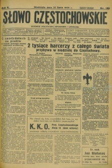 Słowo Częstochowskie : dziennik polityczny, społeczny i literacki. R.5, nr 165 (21 lipca 1935)