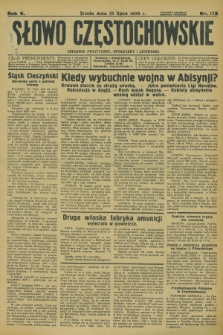 Słowo Częstochowskie : dziennik polityczny, społeczny i literacki. R.5, nr 173 (31 lipca 1935)