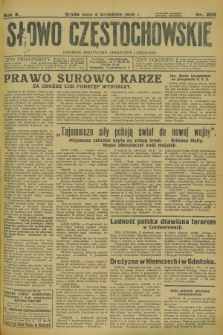 Słowo Częstochowskie : dziennik polityczny, społeczny i literacki. R.5, nr 202 (4 września 1935)