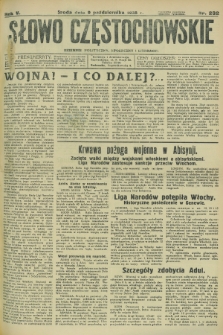 Słowo Częstochowskie : dziennik polityczny, społeczny i literacki. R.5, nr 232 (9 października 1935)