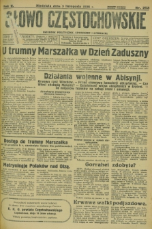Słowo Częstochowskie : dziennik polityczny, społeczny i literacki. R.5, nr 253 (3 listopada 1935)