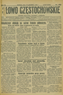 Słowo Częstochowskie : dziennik polityczny, społeczny i literacki. R.5, nr 294 (21 grudnia 1935)