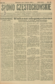 Słowo Częstochowskie : dziennik polityczny, społeczny i literacki. R.6, nr 51 (1 marca 1936)