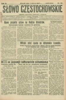 Słowo Częstochowskie : dziennik polityczny, społeczny i literacki. R.6, nr 52 (3 marca 1936)