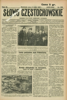 Słowo Częstochowskie : dziennik polityczny, społeczny i literacki. R.6, nr 103 (3 maja 1936)