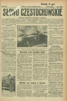 Słowo Częstochowskie : dziennik polityczny, społeczny i literacki. R.6, nr 104 (5 maja 1936)