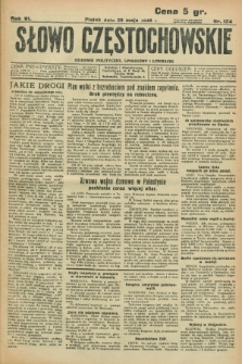 Słowo Częstochowskie : dziennik polityczny, społeczny i literacki. R.6, nr 124 (29 maja 1936)