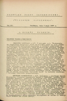 Przegląd Prasy Zagranicznej. 1927, nr 100 (7 maja)