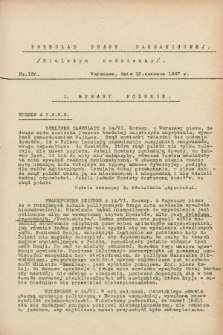 Przegląd Prasy Zagranicznej. 1927, nr 130 (15 czerwca)