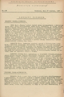 Przegląd Prasy Zagranicznej. 1927, nr 138 (27 czerwca)