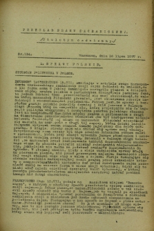 Przegląd Prasy Zagranicznej. 1927, nr 154 (16 lipca)