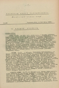 Przegląd Prasy Zagranicznej. 1928, nr 86 (14 kwietnia)