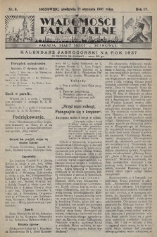 Wiadomości Parafjalne : dodatek do tygodników „Niedziela” i „Przewodnika Katolickiego”. 1937, nr 3