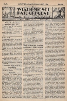 Wiadomości Parafjalne : dodatek do tygodników „Niedziela” i „Przewodnika Katolickiego”. 1937, nr 9