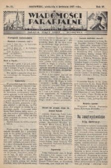 Wiadomości Parafjalne : dodatek do tygodników „Niedziela” i „Przewodnika Katolickiego”. 1937, nr 11