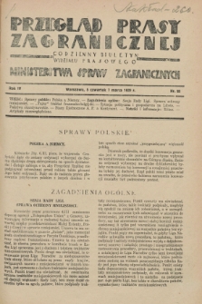 Przegląd Prasy Zagranicznej : codzienny biuletyn Wydziału Prasowego Ministerstwa Spraw Zagranicznych. R.4, nr 55 (7 marca 1929)