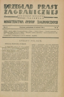 Przegląd Prasy Zagranicznej : codzienny biuletyn Wydziału Prasowego Ministerstwa Spraw Zagranicznych. R.4, nr 86 (15 kwietnia 1929)