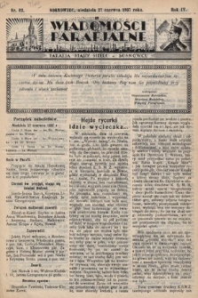 Wiadomości Parafjalne : dodatek do tygodników „Niedziela” i „Przewodnika Katolickiego”. 1937, nr 22